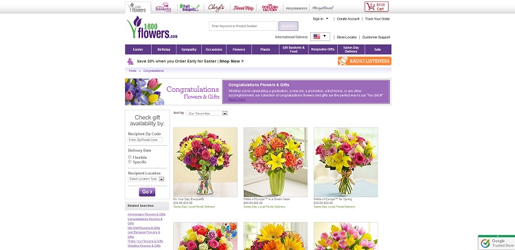 1800Flowers.com Graduation Gifts