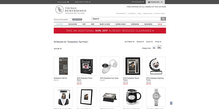 Things Remembered Graduation Gifts