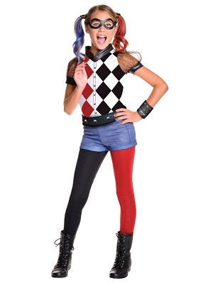 DC SuperHero Harley Quinn Deluxe Girl's Costume