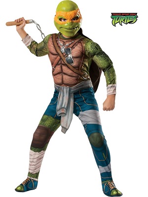 Teenage Mutant Ninja Turtle's Deluxe Michelangelo Costume