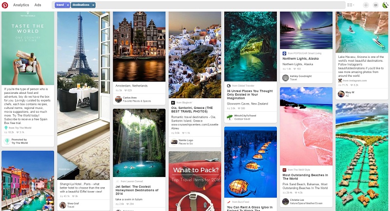 Pinterest Board Idea - Travel Destinations