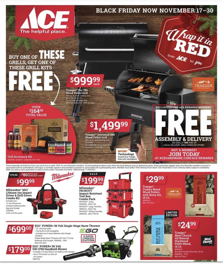 Ace Hardware 2021 Black Friday Ad Page 1