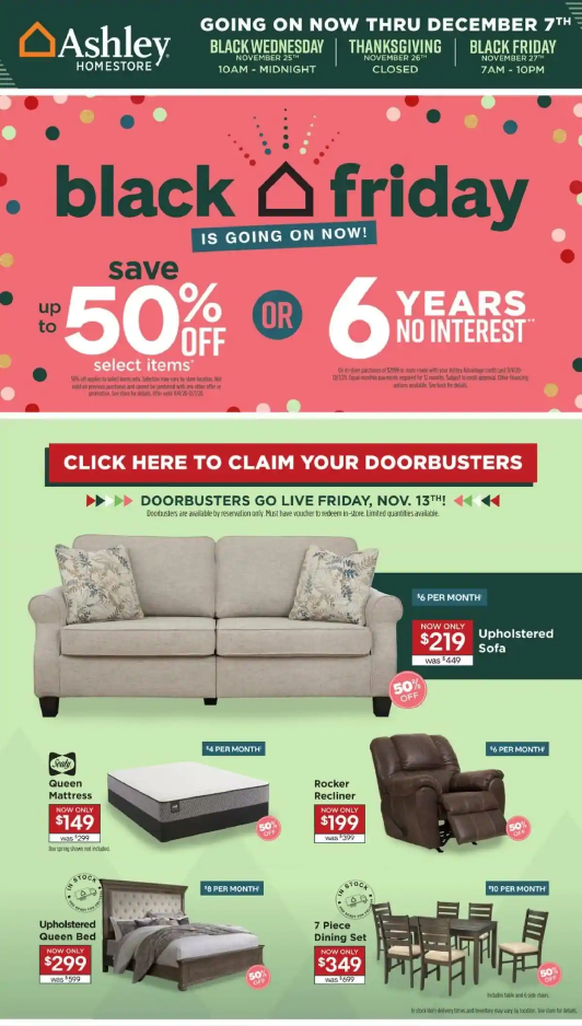 Ashley Furniture Homestore 2020 Black Friday Ad | Frugal Buzz