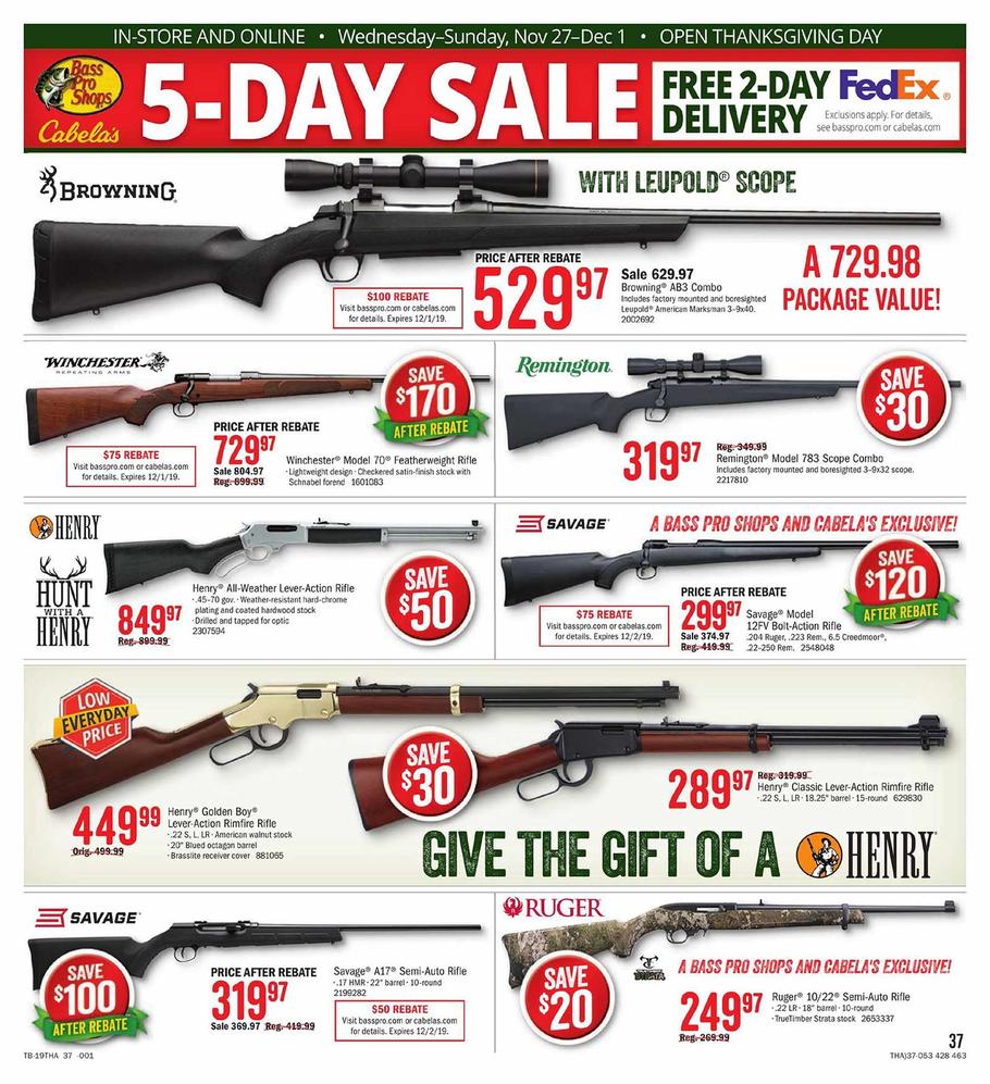 Cabela's 2019 Black Friday Ad Page 39