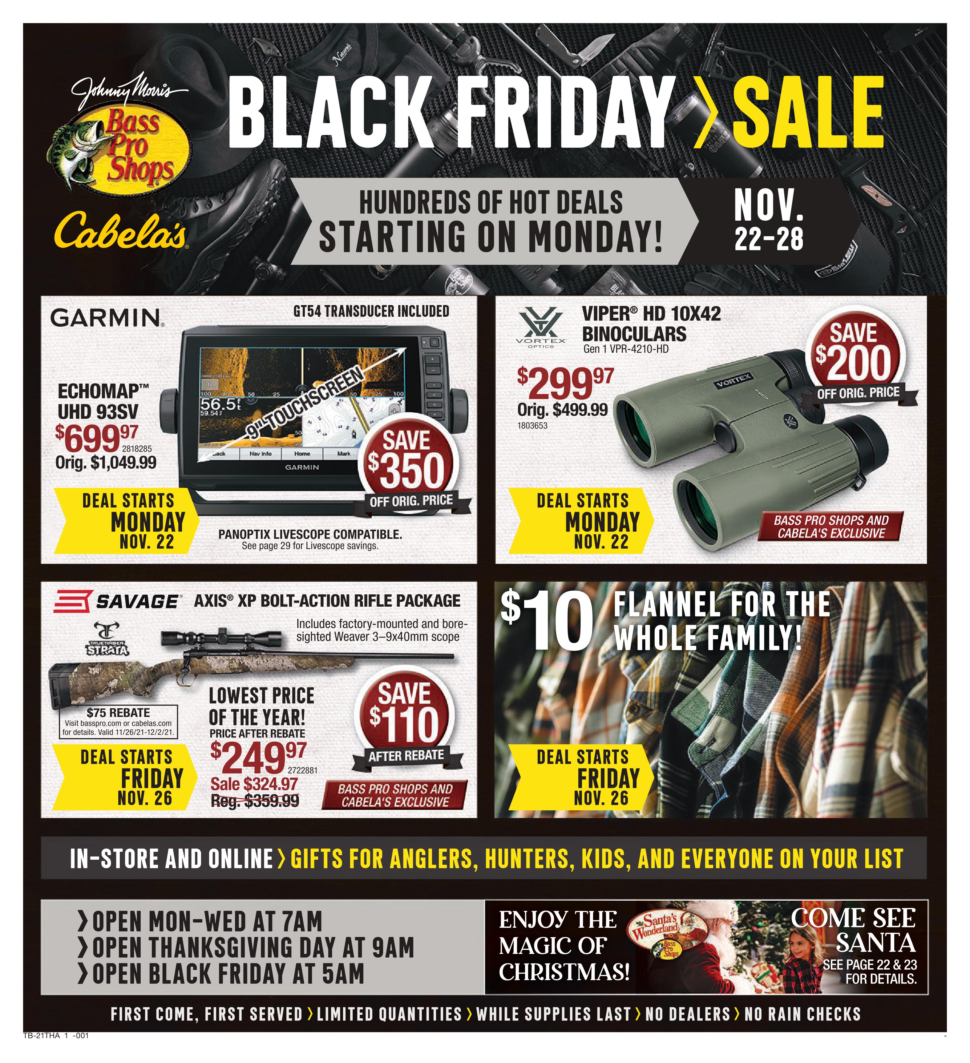 Bass Pro Shops 2021 Black Friday Ad Page 1