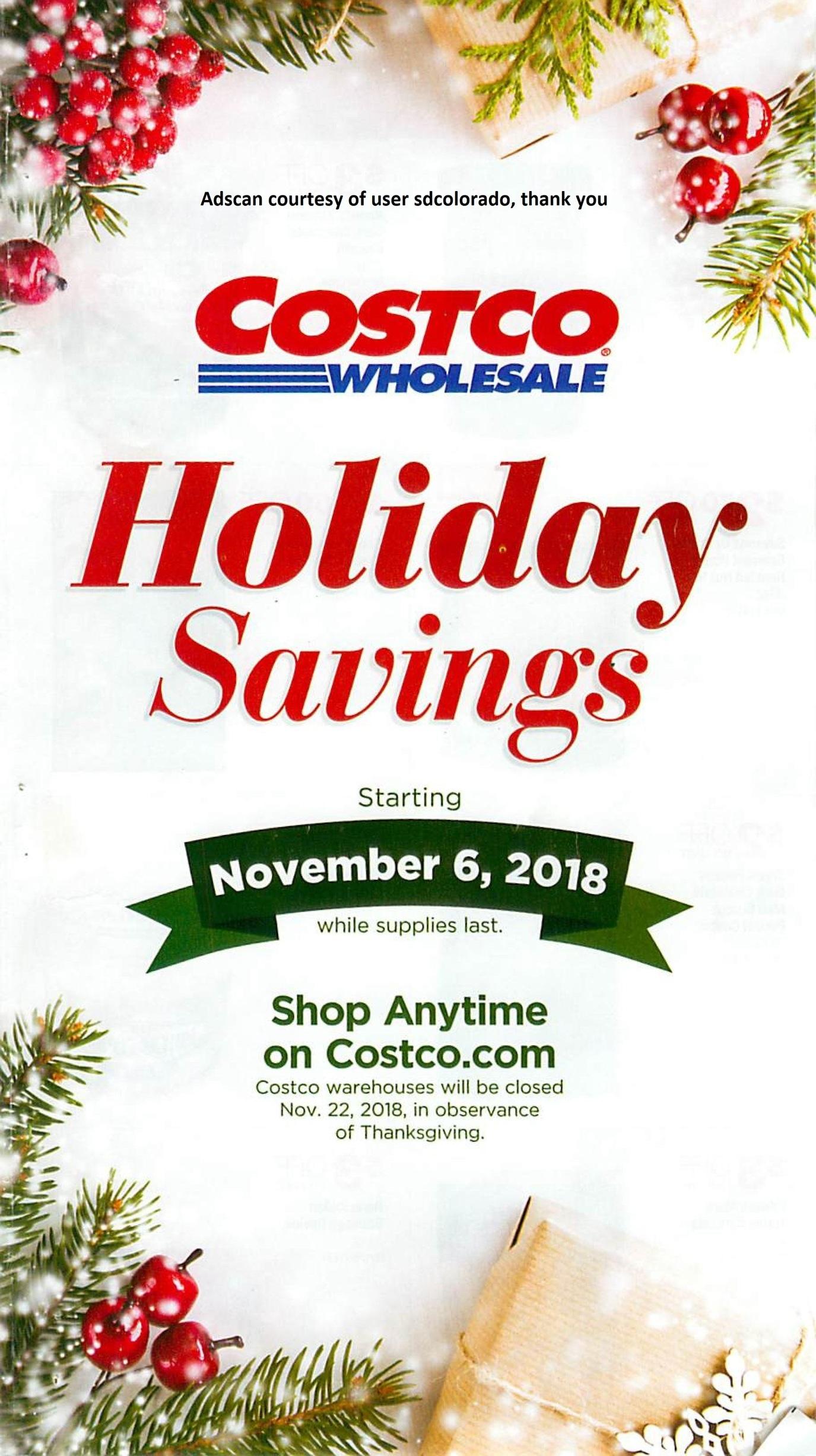 Costco Wholesale 2018 Black Friday Ad