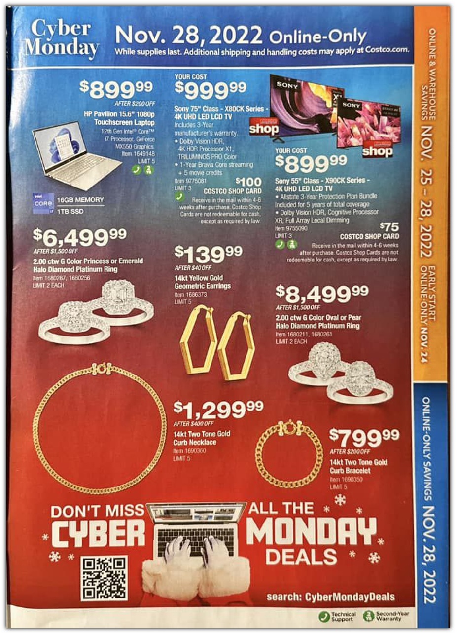 Costco Wholesale 2022 Black Friday Ad Page 31