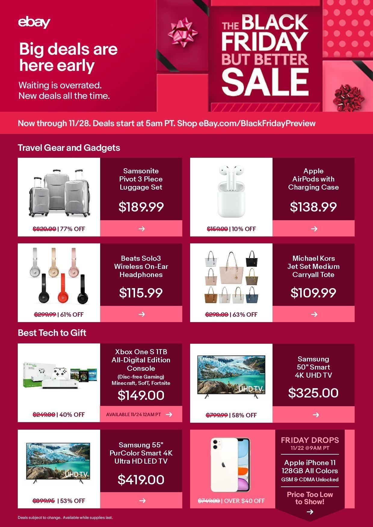eBay 2019 Black Friday Ad Page 1