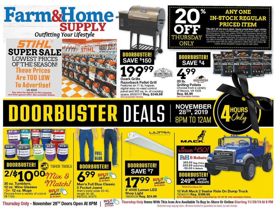 Farm & Home Supply 2019 Black Friday Ad | Frugal Buzz