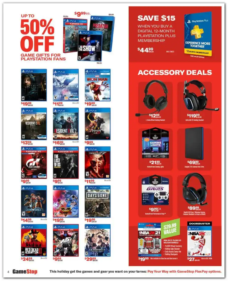 GameStop 2020 Black Friday Ad Page 4