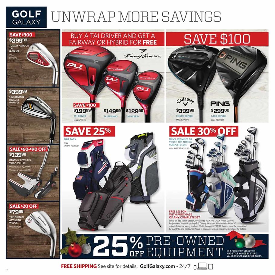 Golf Galaxy 2018 Black Friday Ad