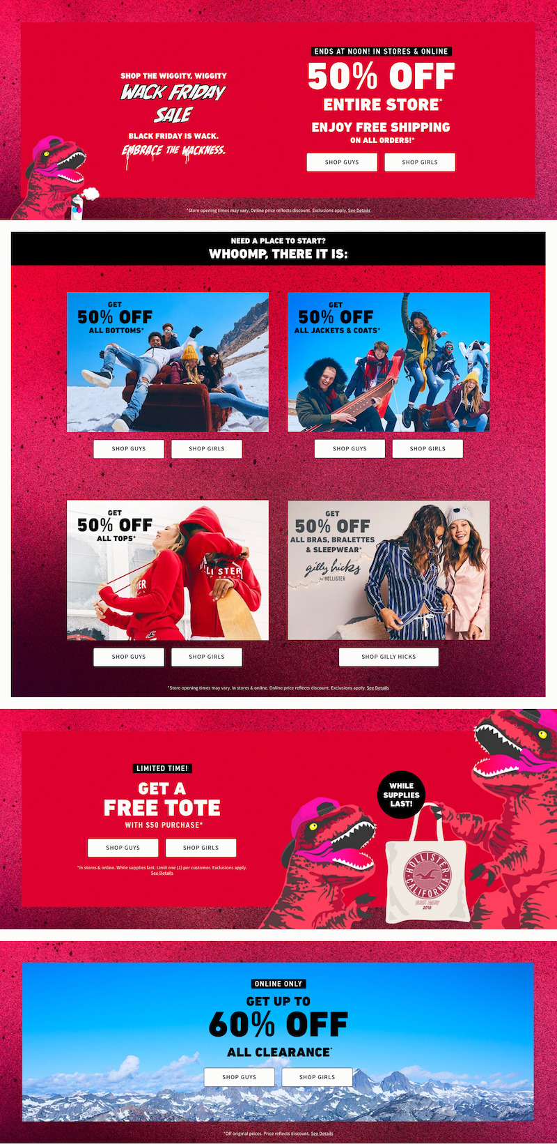 Hollister 2018 Black Friday Ad Page 1