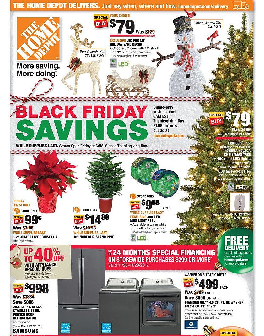 Home Depot 2017 Black Friday Ad