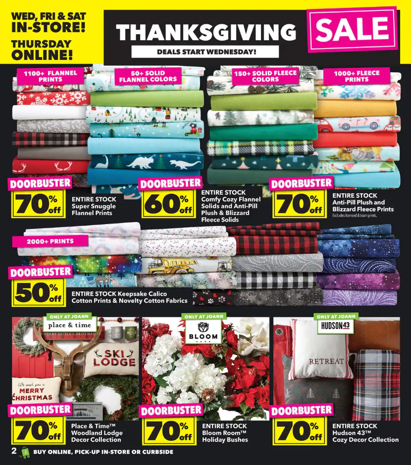 JOANN Fabric and Craft Stores 2020 Black Friday Ad Frugal Buzz