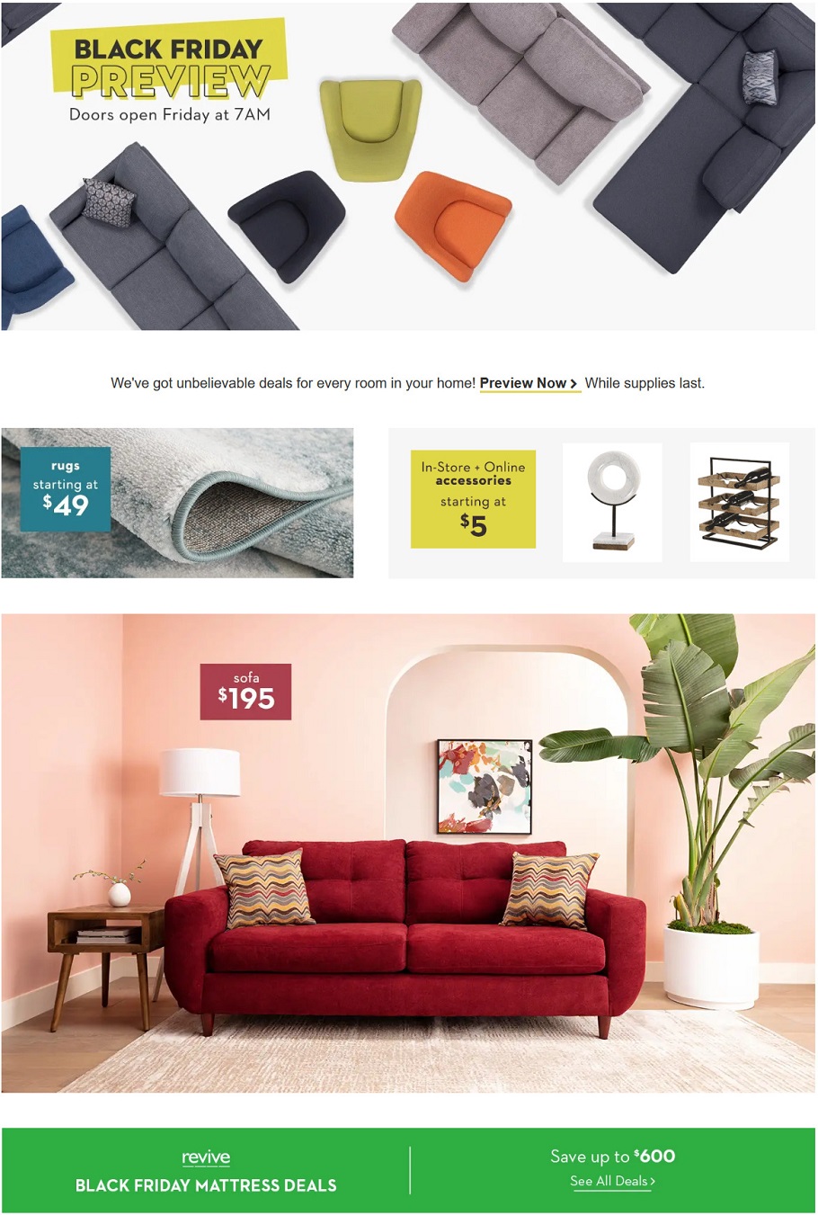 Living Spaces 2019 Black Friday Ad Frugal Buzz
