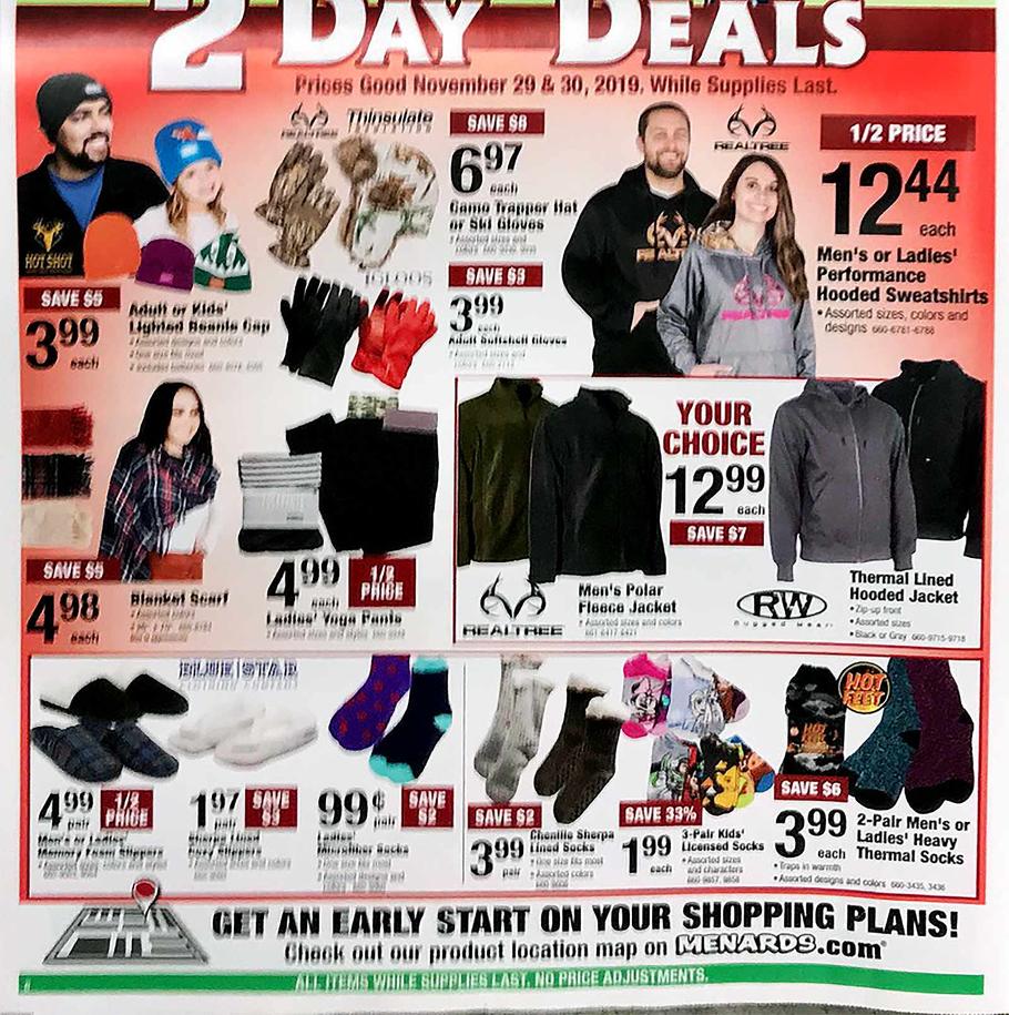 Menards 2019 Black Friday Ad | Frugal Buzz