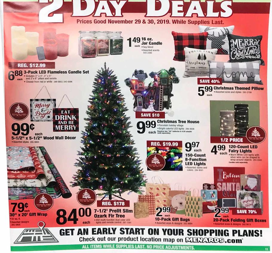 Menards 2019 Black Friday Ad | Frugal Buzz