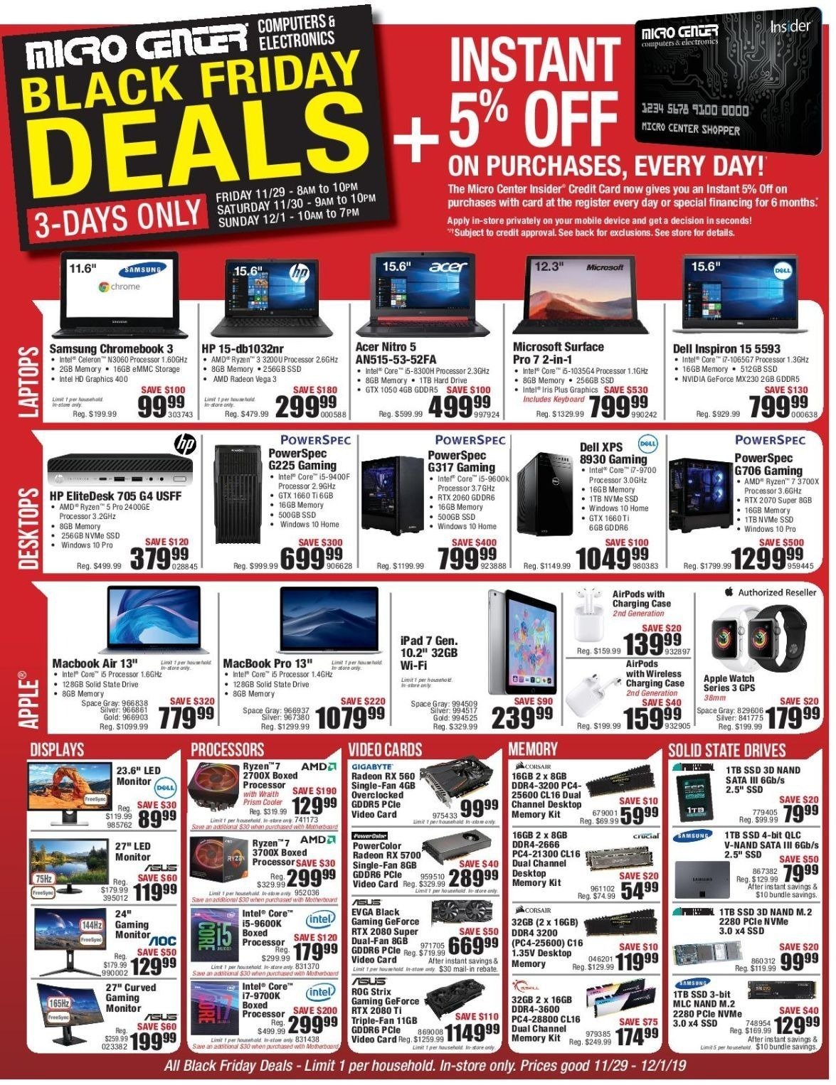 Micro Center 2019 Black Friday Ad | Frugal Buzz