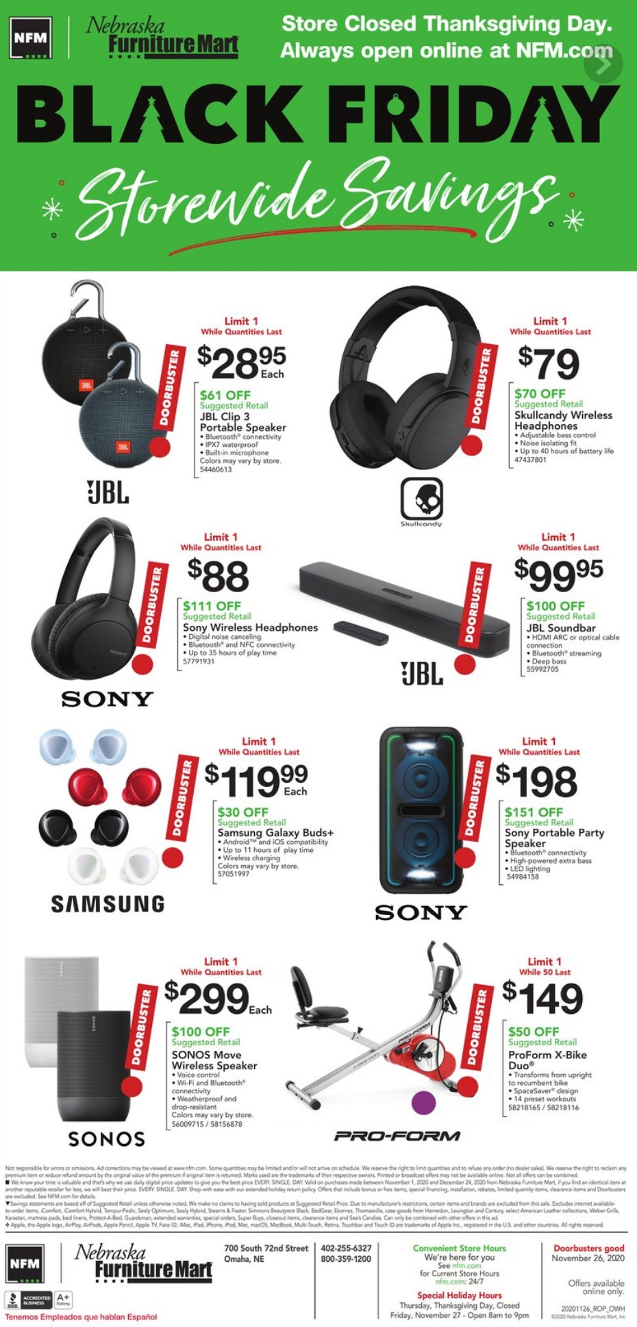 Nebraska Furniture Mart 2020 Black Friday Ad Frugal Buzz
