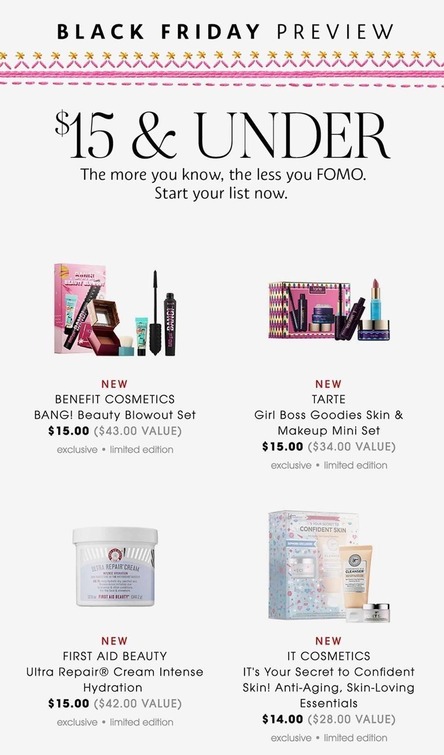 Sephora 2018 Black Friday Ad | Frugal Buzz