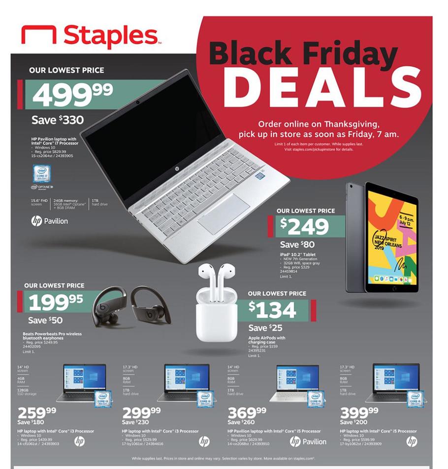 Staples 2019 Black Friday Ad | Frugal Buzz