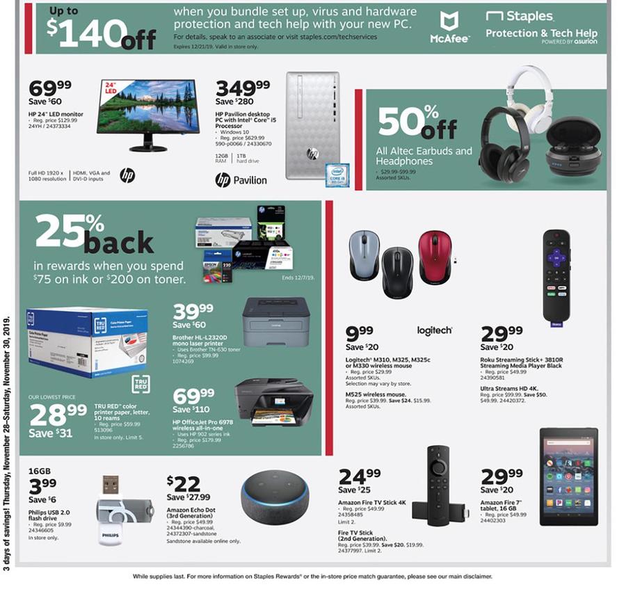 Staples 2019 Black Friday Ad | Frugal Buzz