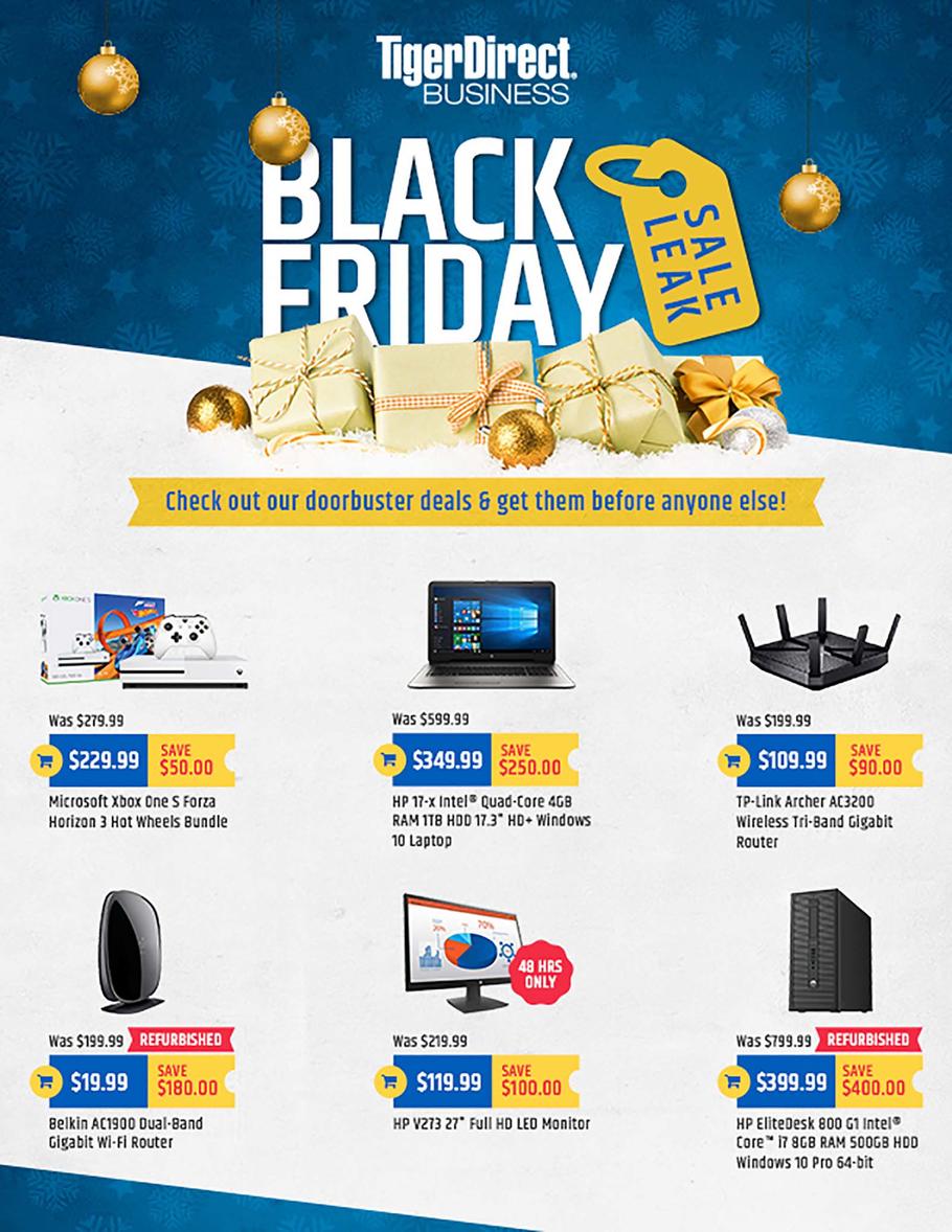 Tiger Direct 2017 Black Friday Ad Page 1