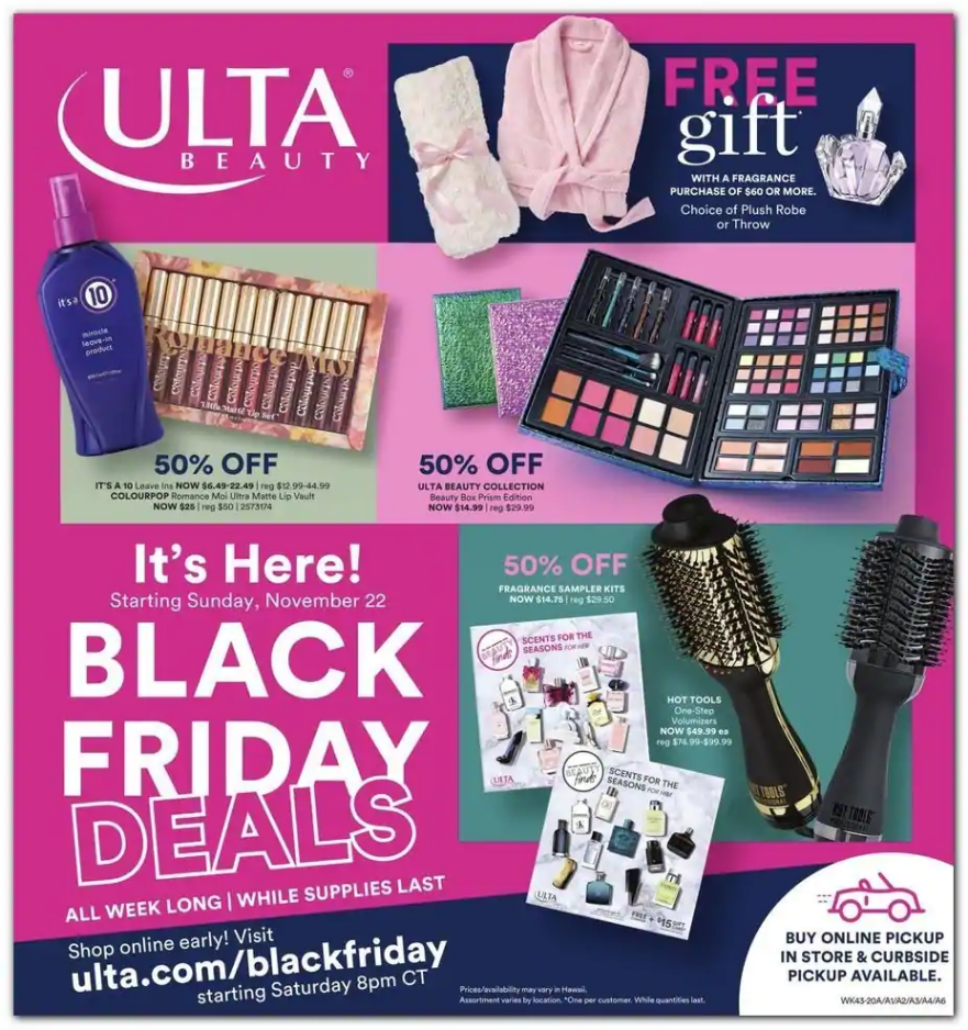 ULTA Beauty 2020 Black Friday Ad Page 1