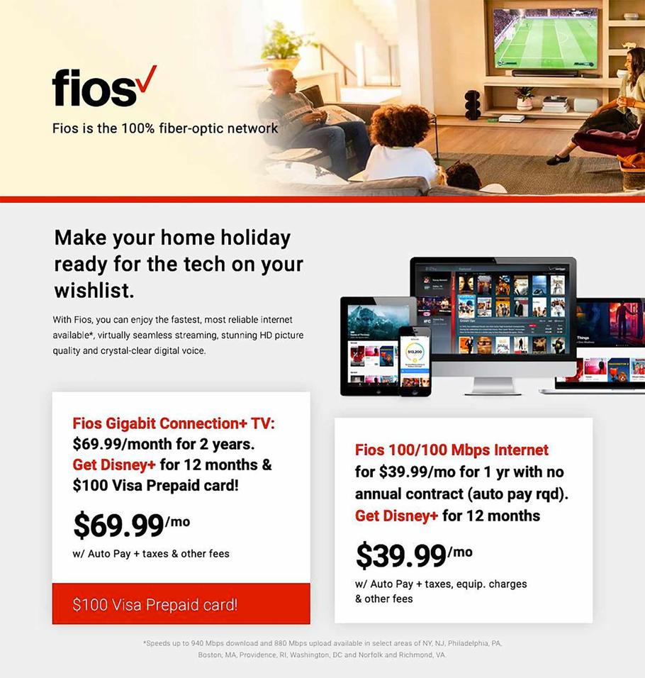 Verizon Wireless 2019 Black Friday Ad Page 1