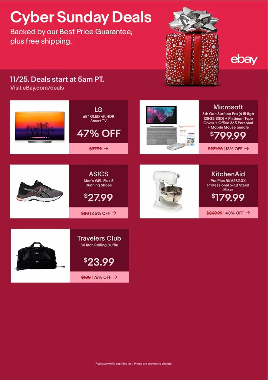 eBay 2018 Cyber Monday Ad