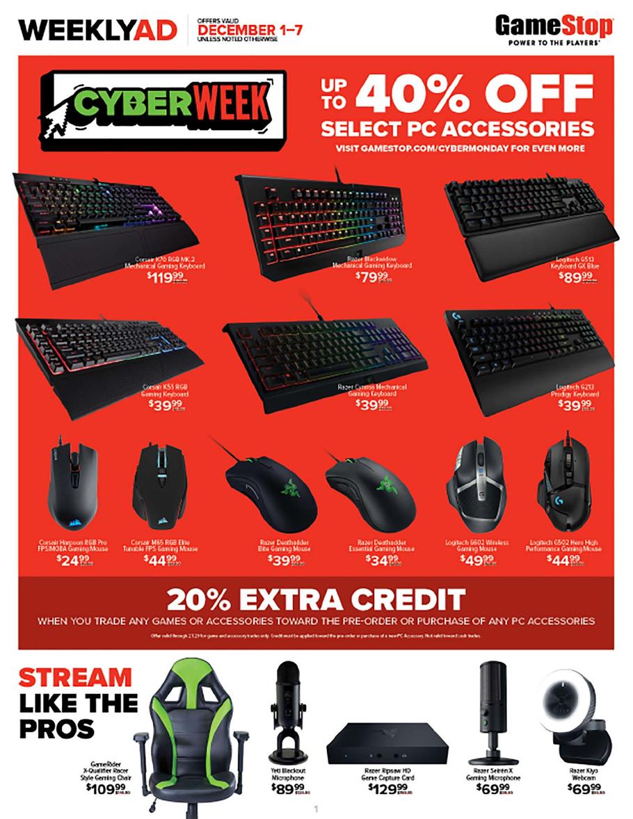 GameStop 2019 Cyber Monday Ad | Frugal Buzz