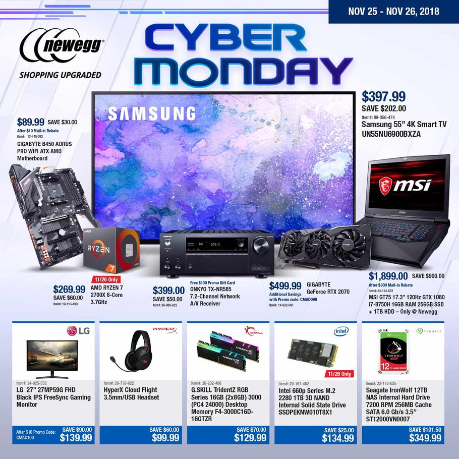 Newegg 2018 Cyber Monday Ad