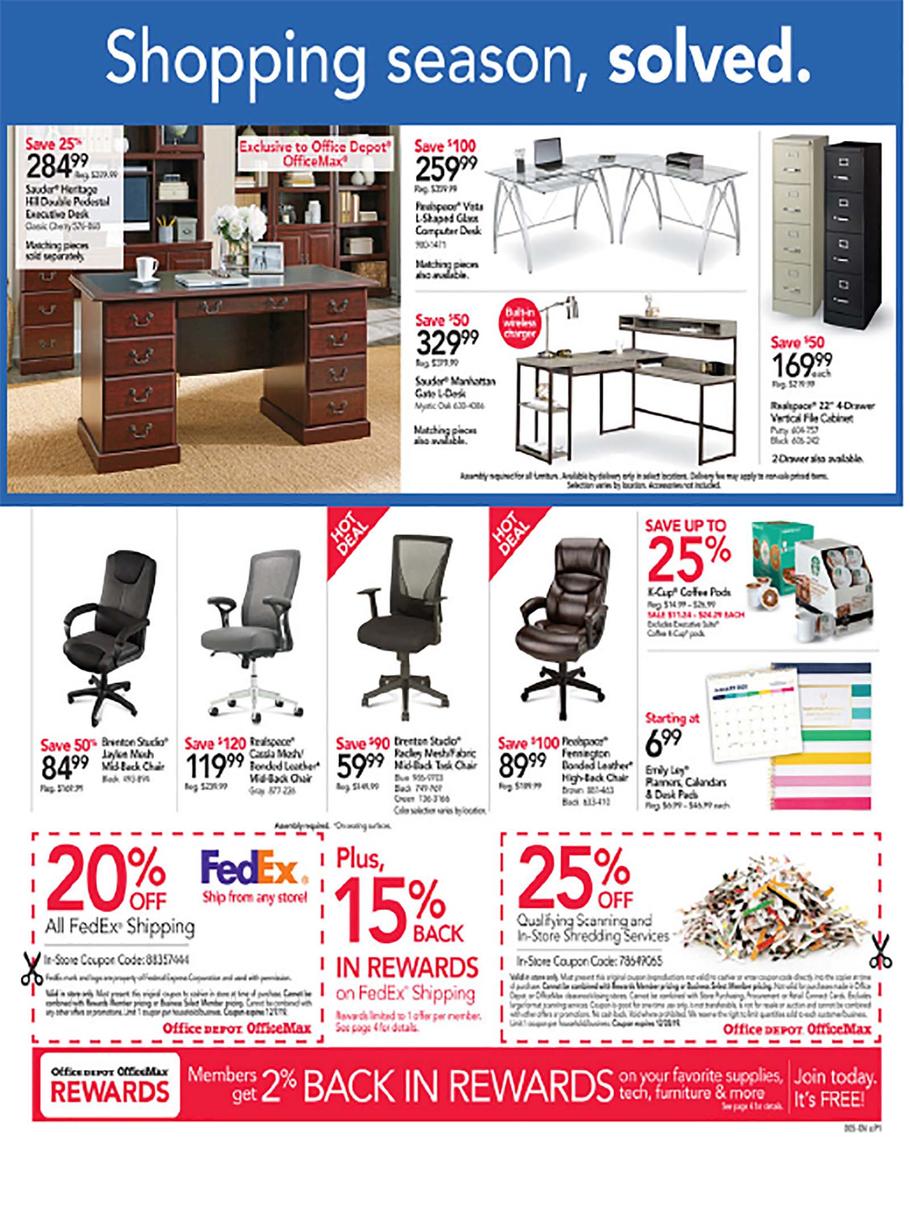 Office Depot 2019 Cyber Monday Ad Frugal Buzz