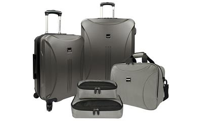 U.S. Traveler Skyscraper 5-Piece Hardside Spinner Luggage Set