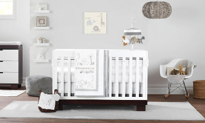 Just Born Animal Kingdom 3 Piece Crib Bedding Set