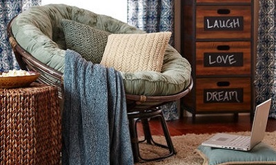 Papasan Brown Chair Frame