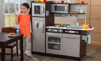 KidKraft Uptown Espresso Wooden Play Kitchen