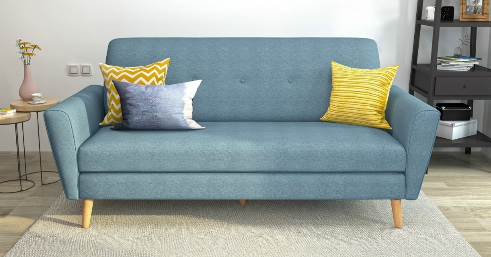 Christopher Knight Home Gretchen Mid Century Fabric Sofa Couch