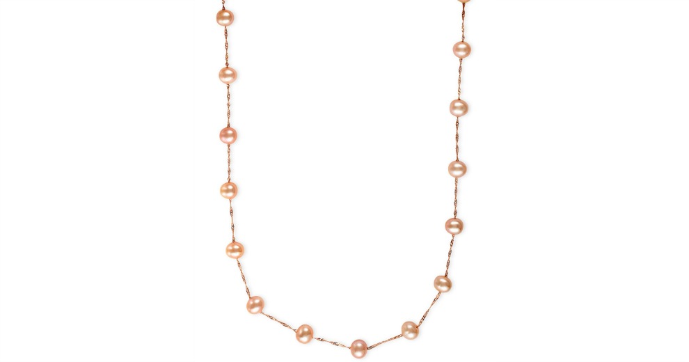 EFFY Cultured Freshwater Pearl Station Necklace