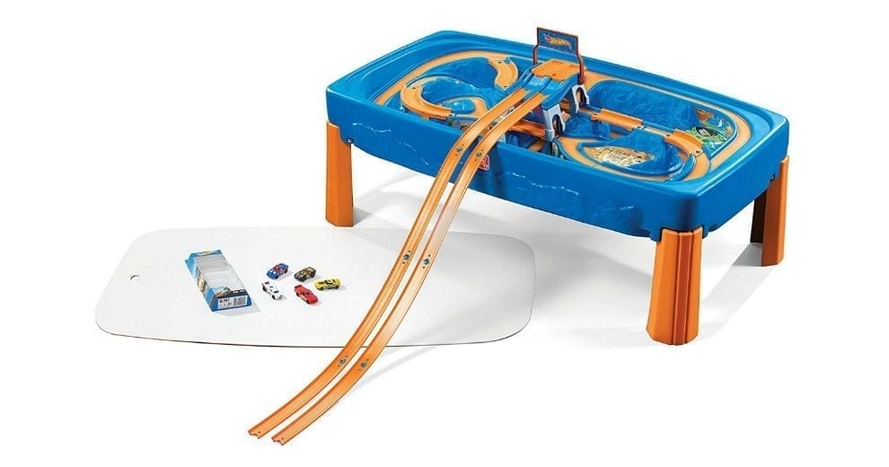 step 2 hot wheels car & track play table