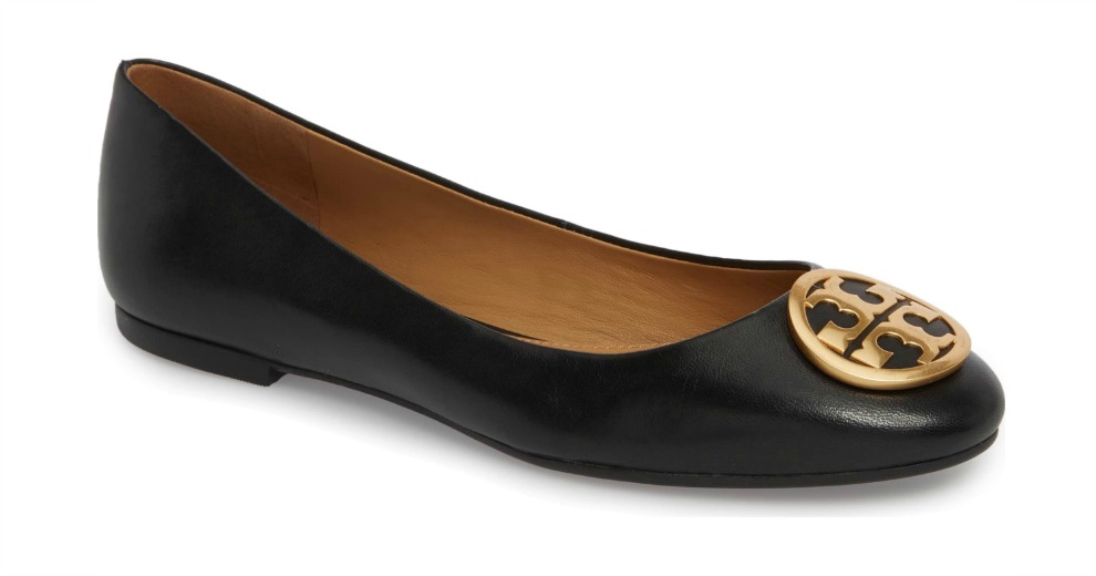 tory burch charm ballet flat