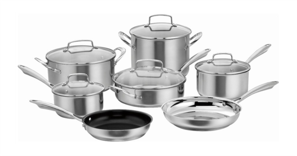 Cuisinart P87-12 12pc Cookware Set $79.99 (73% off) @ Best Buy Cuisinart 12 Piece Cookware Set Stainless Steel P87 12
