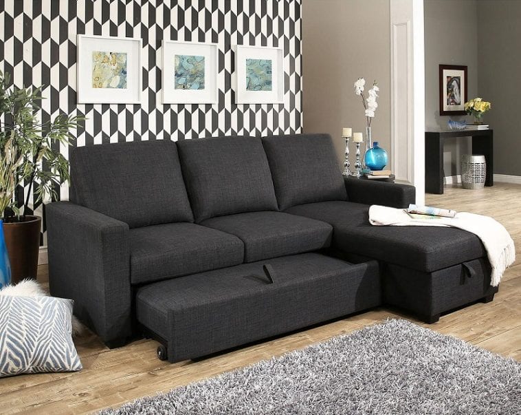abbyson living jackson gray sofa bed