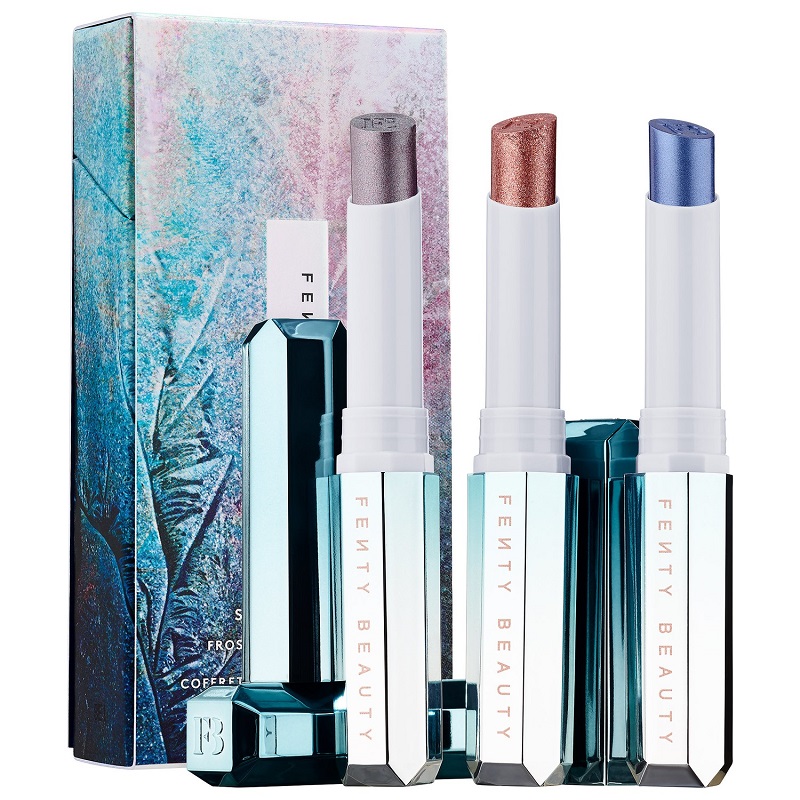 Fenty Beauty by Rihanna Snow Daze & Snow Nights Frosted Metal Lipstick 3pc Set