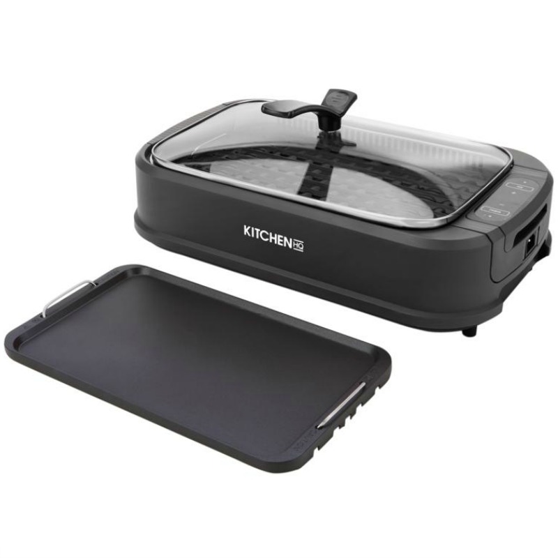 Kitchen HQ 1500-Watt Smokeless Nonstick Grill & Griddle