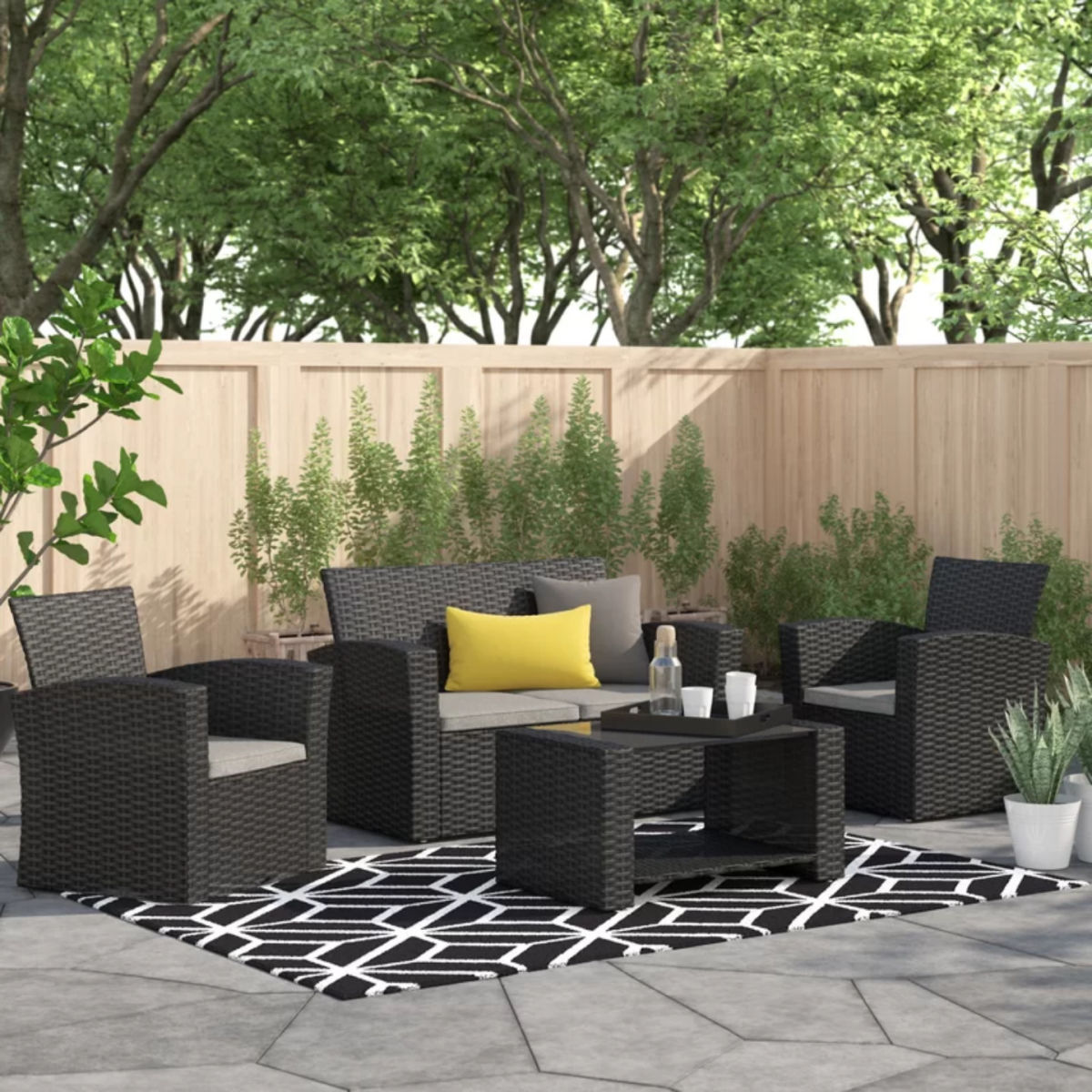 Zipcode Design Charmain Sofa Set
