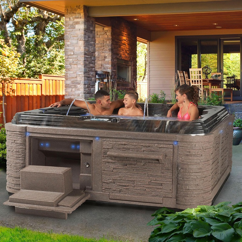 Everlast Spas Grand Estate 90-Jet Acrylic Spa (Midnight Canyon)