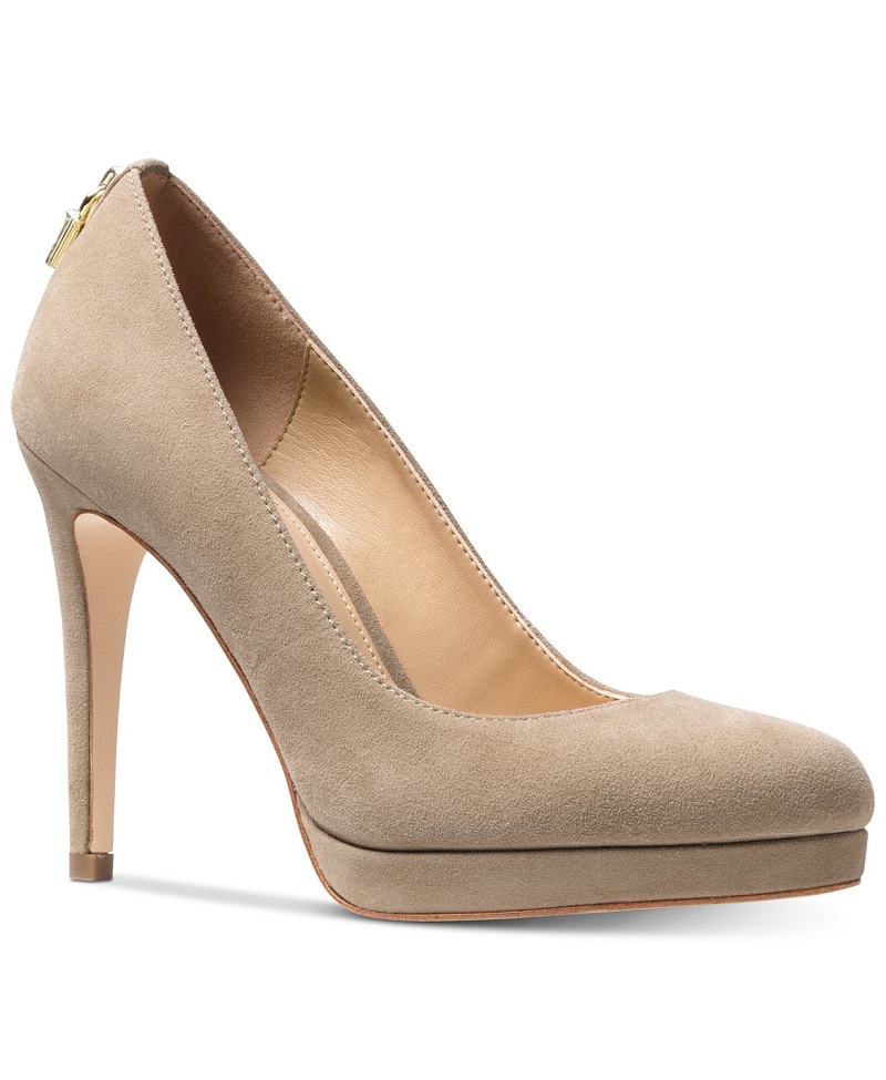 michael kors black heels macy's