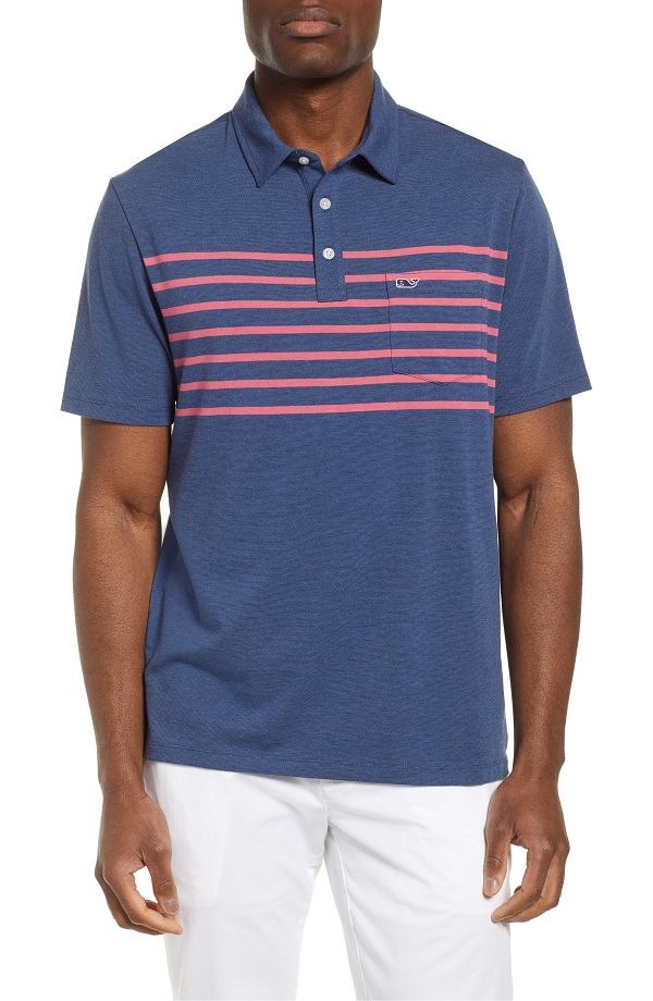 Vineyard Vines Edgartown Placed Stripe Polo