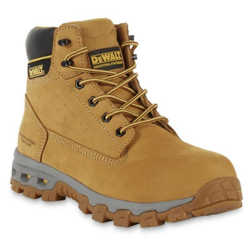 Dewalt Halogen Wheat Nubuck Leather Steel Toe Men’s Work Boots